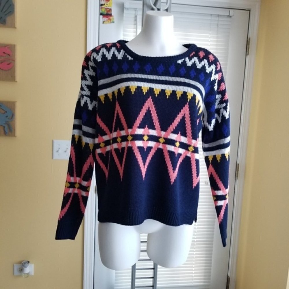 Pink Rose Christmas Sweater (M)